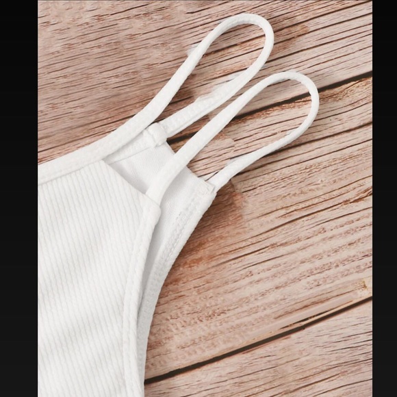 ‫NWT SHEIN White One Shoulder Bikini - Picture 3 of 5